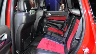 Jeep Grand Cherokee SRT Red Vapor rear seat at the 2014 Paris Motor Show