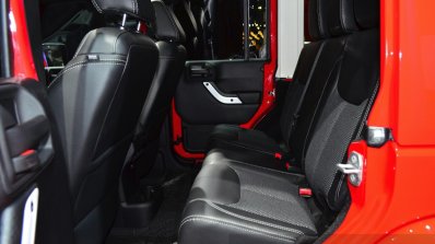 Jeep Wrangler Unlimited X rear seat at the Paris Motor Show 2014