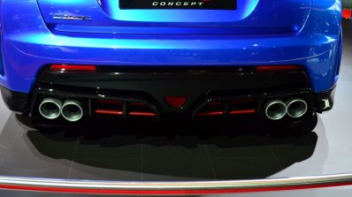 New Honda Civic Type R Concept II diffuser at the 2014 Paris Motor Show