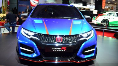 New Honda Civic Type R Concept II front at the 2014 Paris Motor Show