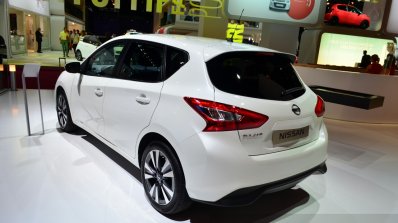Nissan Pulsar rear three quarters at the 2014 Paris Motor Show