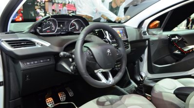 Peugeot 208 Roland Garros Edition interior at the 2014 Paris Motor Show