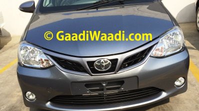 Spied Toyota Etios Liva facelift front