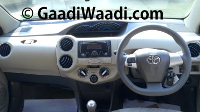 Spied Toyota Etios Liva facelift interior
