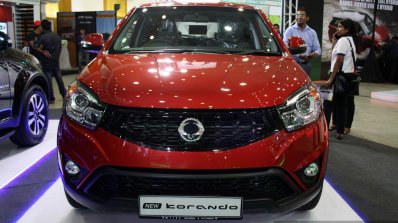 Ssangyong Korando front at the 2014 Colombo Motor Show Sri Lanka