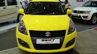 Suzuki Swift Sport front at the 2014 Colombo Motor Show Sri Lanka