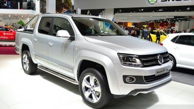 VW Amarok Ultimate front three quarters at the 2014 Paris Motor Show