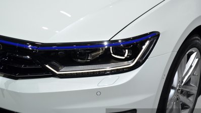 VW Passat GTE headlamp close up at the 2014 Paris Motor Show