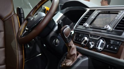 VW Tristar concept steering at the 2014 Paris Motor Show