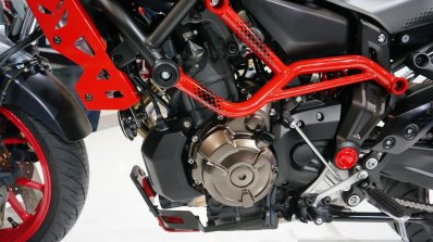 Yamaha MT-07 Moto Cage engine at the INTERMOT 2014