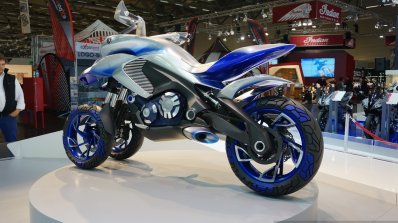 Yamaha O1GEN Concept rear three quarters at the INTERMOT 2014