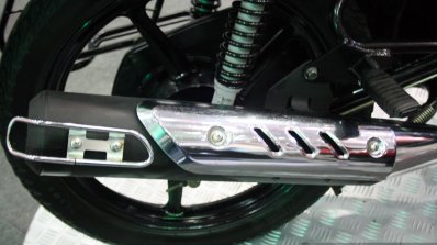 Yamaha YBR 110 silencer at the 2014 Colombo Motor Show Sri Lanka