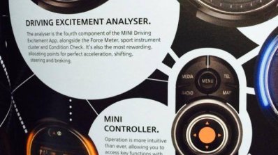2014 Mini Cooper brochure scan driving excitement analyzer
