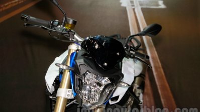 2015 BMW F 800 R headlight at EICMA 2014