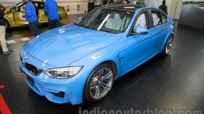 2015 BMW M3 front three quarters for India