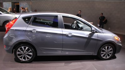 2015 Hyundai Accent side at the 2014 Los Angeles Auto Show