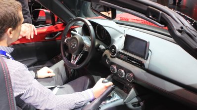 2015 Mazda MX-5 dashboard at the 2014 Los Angeles Auto Show