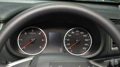 2015 Mitsubishi Triton instrument cluster at the 2014 Thailand International Motor Expo