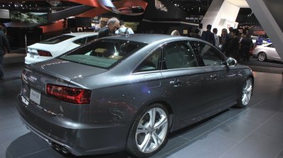 2016 Audi S6 rear three quarters left at the 2014 Los Angeles Auto Show