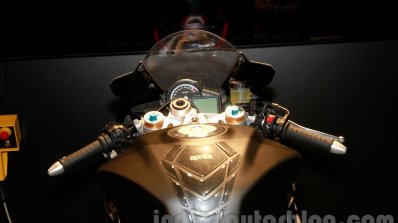 Aprilia RSV4 RR instrument console at EICMA 2014