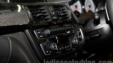 BMW M4 Coupe audio controls and air conditioner controls for India