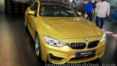 BMW M4 Coupe front three quarters left for India