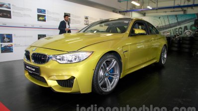 BMW M4 Coupe front three quarters right for India