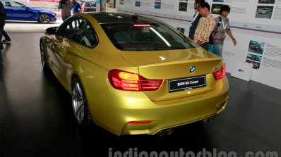 BMW M4 Coupe rear three quarters for India