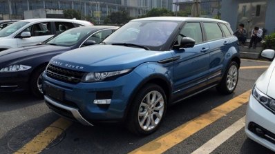 China-made Range Rover Evoque spied front three quarter