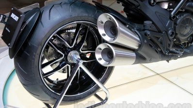 Ducati Diavel Titanium exhaust at EICMA 2014