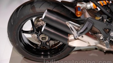 Ducati Monster 1200 S Stripe exhaust at the EICMA 2014