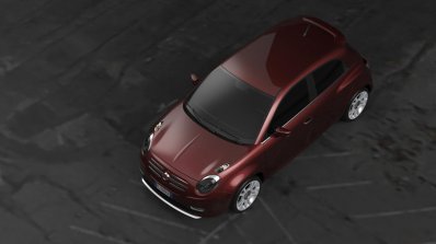 Fiat 600 rendering top view
