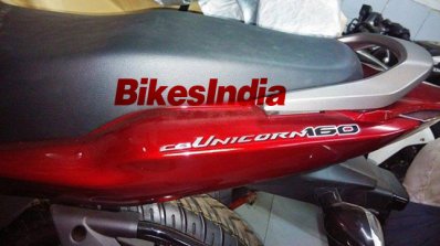 Honda CB Unicorn 160 spied tailpiece