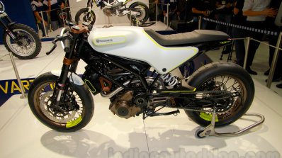 Husqvarna 401 Vitpilen concept side at EICMA 2014