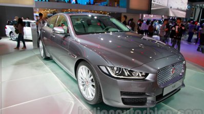 Jaguar XE front quarters at the 2014 Guangzhou Auto Show