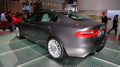 Jaguar XE rear angle at the 2014 Guangzhou Auto Show