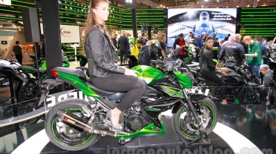 Kawasaki Z300 side angle at the EICMA 2014