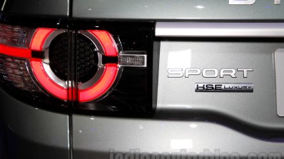 Land Rover Discovery Sport badge at 2014 Guangzhou Auto Show
