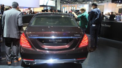 Mercedes-Maybach S600 rear at the 2014 Los Angeles Auto Show