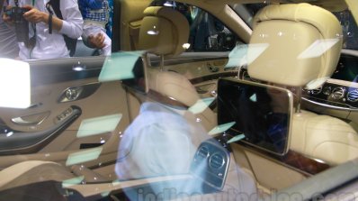 Mercedes-Maybach S600 rear seat at the 2014 Guangzhou Auto Show