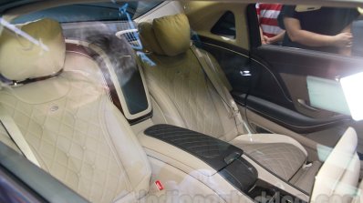 Mercedes-Maybach S600 rear seats at the 2014 Guangzhou Auto Show