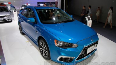 Mitsubishi Lancer Future front quarter at 2014 Guangzhou Auto Show