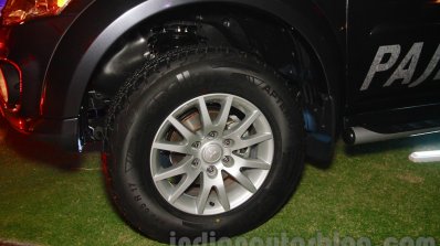 Mitsubishi Pajero Sport AT alloy wheel at the Indian launch