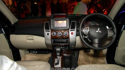 Mitsubishi Pajero Sport AT dashboard at the Indian launch