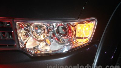 Mitsubishi Pajero Sport AT headlamp at the Indian launch
