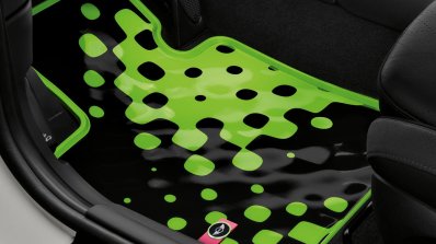 New Mini Cooper S with John Cooper Works package green floor mat