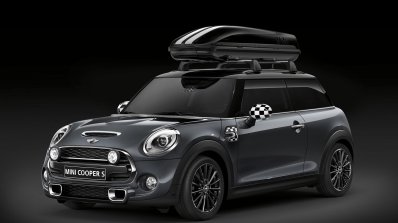 New Mini Cooper S with John Cooper Works package roof canopy