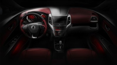 SsangYong Tivoli interior sketch