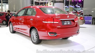 Suzuki Alivio rear quarter at 2014 Guangzhou Auto Show