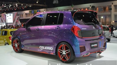 Suzuki Celerio Custom rear left three quarter at the 2014 Thailand International Motor Expo